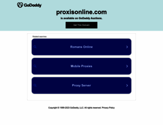 proxisonline.com screenshot