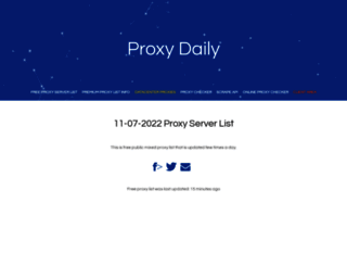 proxy-daily.com screenshot