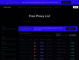 proxy-ip-list.com screenshot