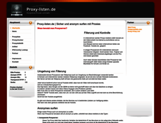 proxy-listen.de screenshot