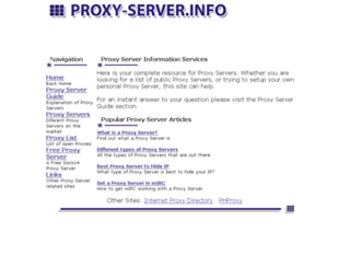 proxy-server.info screenshot