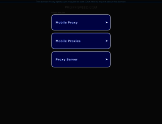 proxy-speed.com screenshot