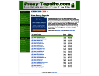 proxy-topsite.com screenshot