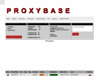 proxybase.de screenshot