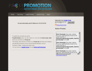proxypromotion.com screenshot