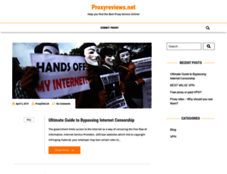 proxyreviews.net screenshot