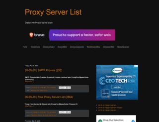 proxyserverlist-24.blogspot.fi screenshot