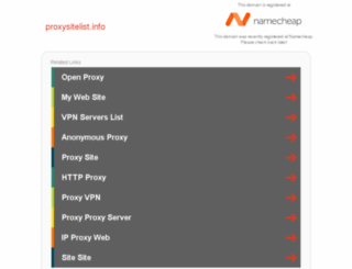 proxysitelist.info screenshot