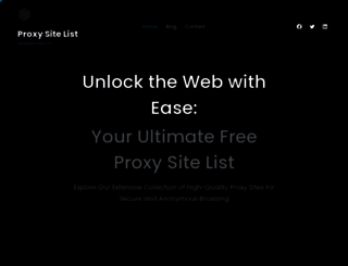 proxysitelist.net screenshot