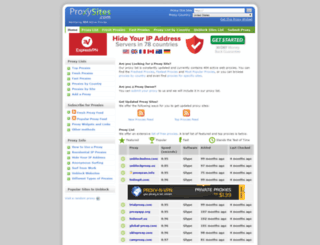 proxysites.com screenshot