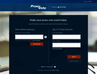 proxyvote.com screenshot