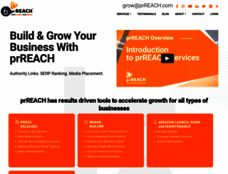 prreach.com screenshot