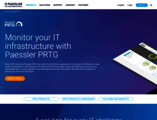 prtg.paessler.com screenshot