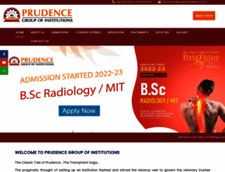 prudenceinstitutions.com screenshot