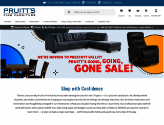 pruitts.com screenshot