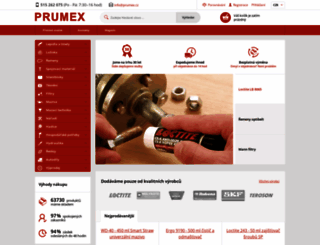 prumex.cz screenshot