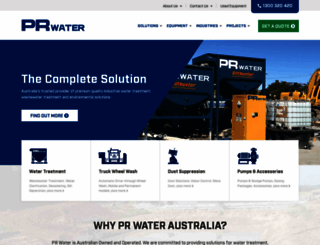 prwater.com.au screenshot