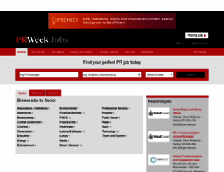 prweekjobs.co.uk screenshot
