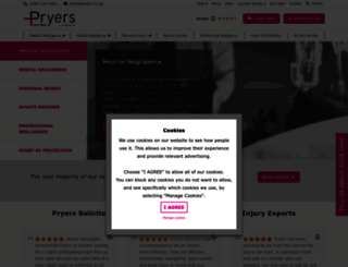 pryers.co.uk screenshot
