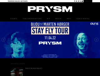 prysmnightclub.com screenshot