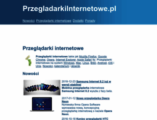 przegladarkiinternetowe.pl screenshot