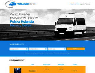 przejazdy.info screenshot
