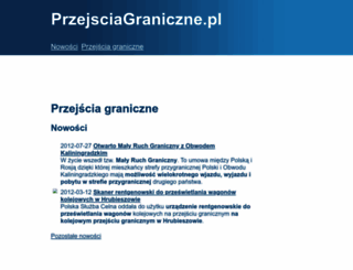 przejsciagraniczne.pl screenshot