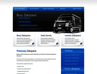 przewozy-zakopane.pl screenshot