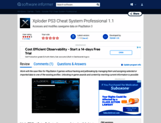 ps3xploderpro.software.informer.com screenshot