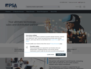 psaparts.co.uk screenshot