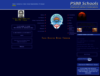psbbschools.ac.in screenshot