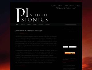 psionicsinstitute.org screenshot