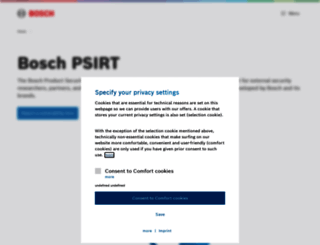 psirt.bosch.com screenshot