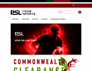 pslteamsports.com screenshot