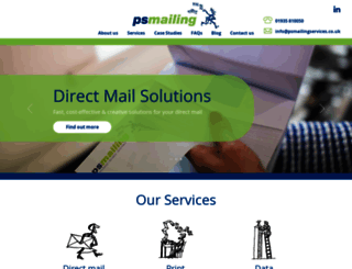 psmailingservices.co.uk screenshot