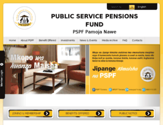 pspf-tz.org screenshot