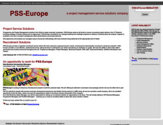 pss-europe.com screenshot