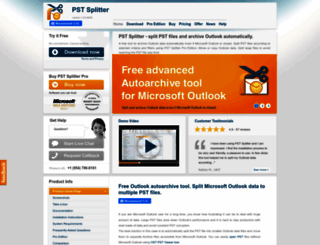 pst-file-splitter.com screenshot