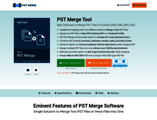 pstmerge.com screenshot
