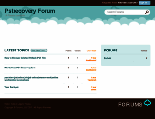 pstrecovery.forums.com screenshot