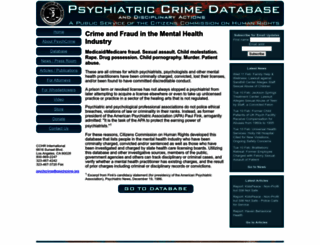 psychcrime.org screenshot