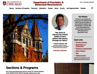psychiatry.uchicago.edu screenshot