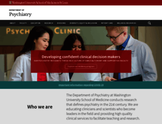 psychiatry.wustl.edu screenshot