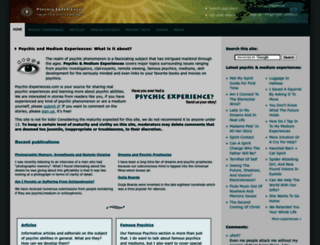 psychic-experiences.com screenshot