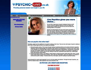 psychic-live.co.uk screenshot