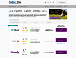psychic-reading.thetop10sites.com screenshot