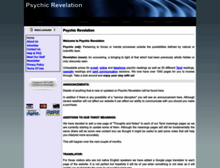 psychic-revelation.com screenshot
