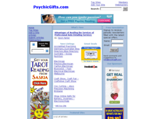 psychicgifts.com screenshot