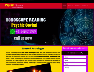 psychicgovindus.com screenshot