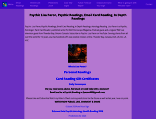 psychiclisaparon.com screenshot